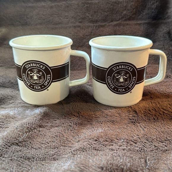 STARBUCKS Enameled Tin Split Tail Coffee Mug - Picture 1 of 5
